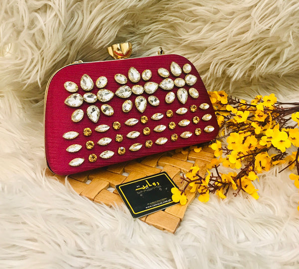 Fancy Clutch-1004 (Maroon)