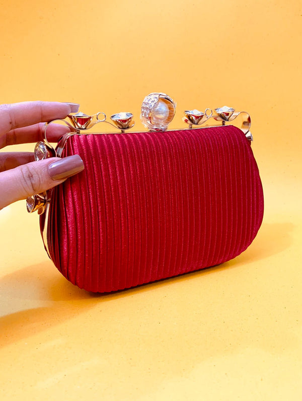 Fancy Clutch-1005 (Maroon)