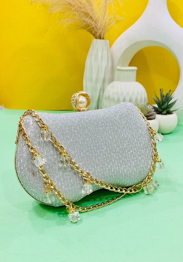 Fancy Clutch-10021 (Silver)