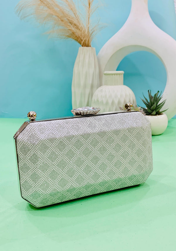 Fancy Clutch-10020 (Silver)
