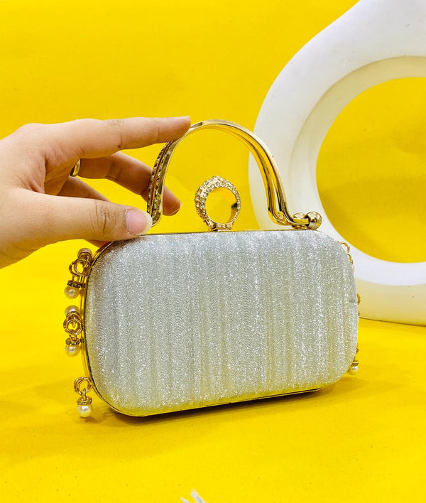 Fancy Clutch-10013 (Silver)