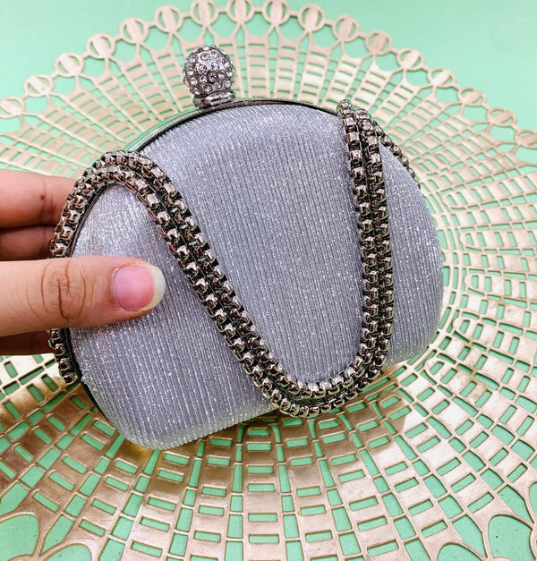 Fancy Clutch-10008 (Silver)