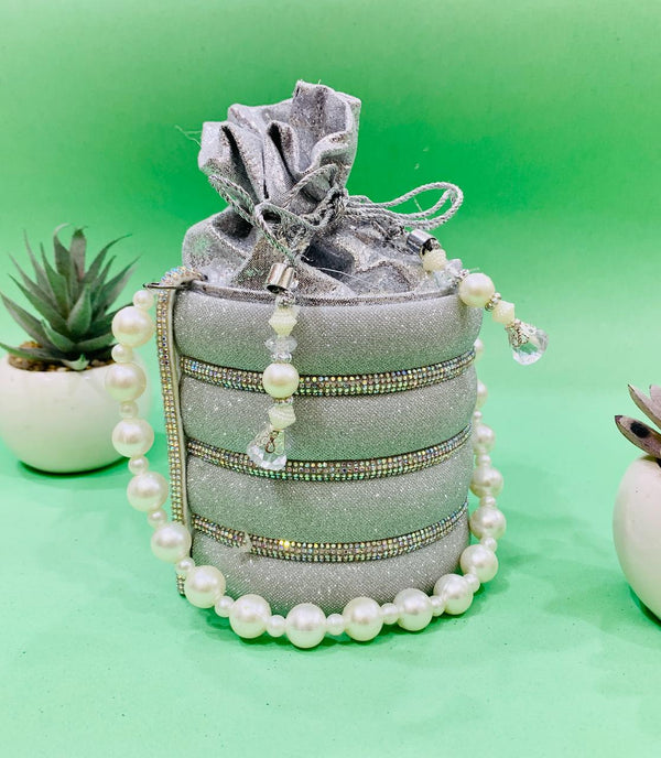 Potli Bags-01 (Silver)