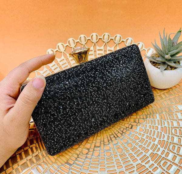 Fancy Clutch-10007 (Black)
