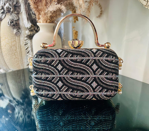 Fancy Clutch-10026 (Black)